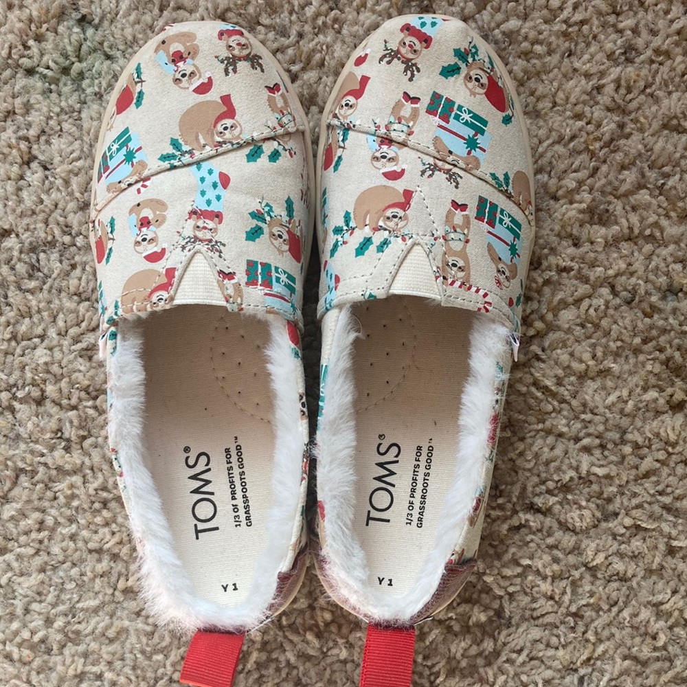 Toms Sloth Alpargata Glow-in-the-dark Youth size 1